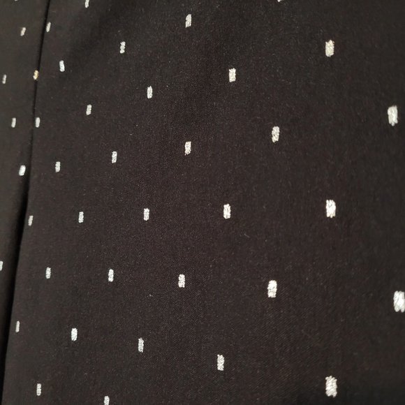 🍂 Up! Petal-Slit Slim Black Pants - Picture 4 of 6